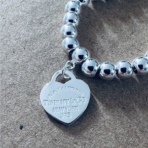 Authentic Tiffany Return To Tiffany RED Heart Tag Bracelet Small